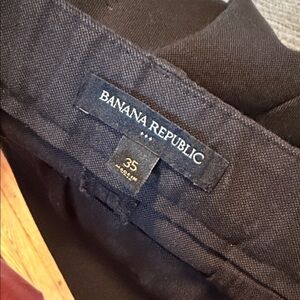 Banana Republic Black Men's Dress Pants - Slim Waistband